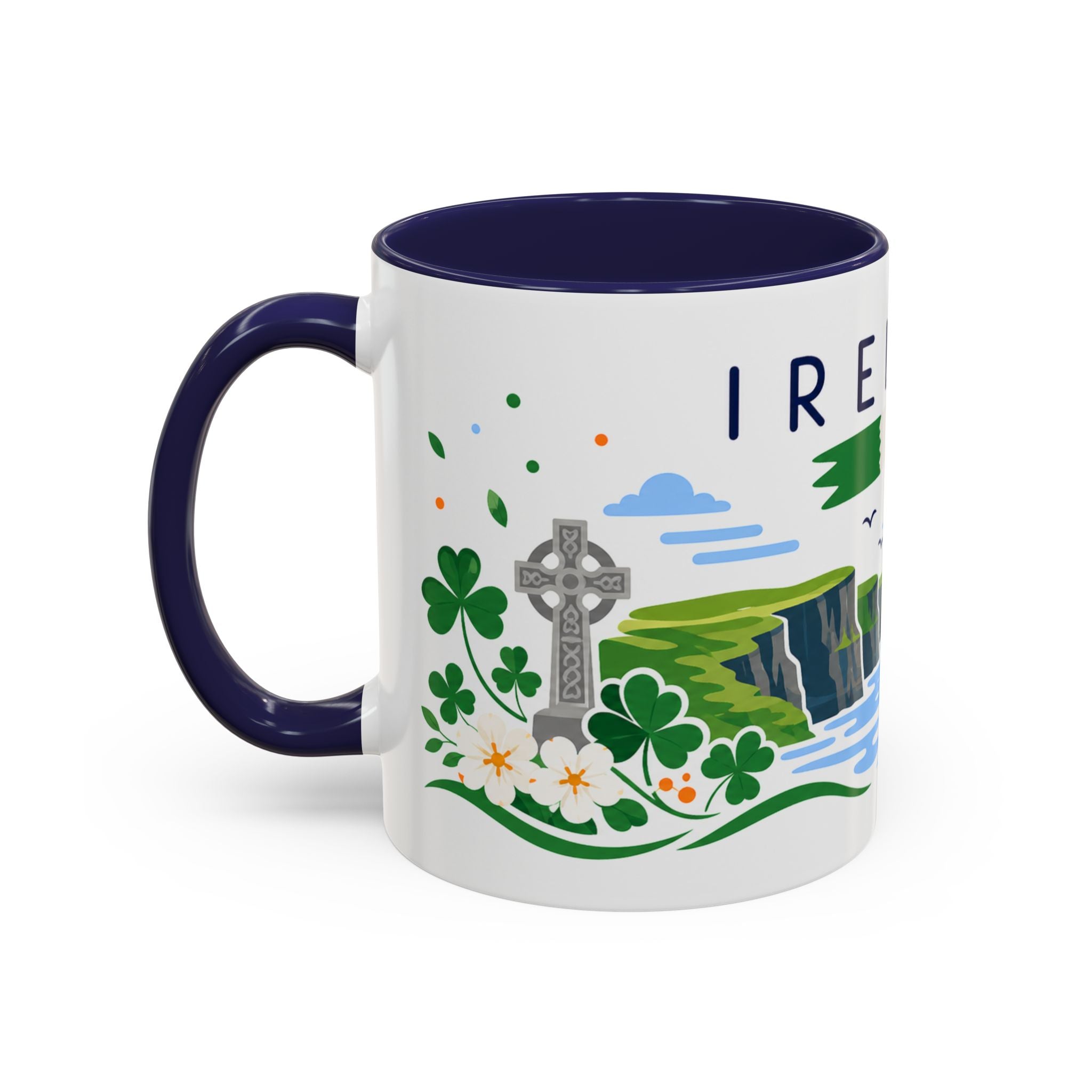 Ireland Coffee Mug | Travel Souvenir Accent Mug | Country Gift Ceramic Cup 11oz 15oz