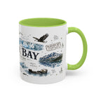Glacier Bay National Park Coffee Mug | Alaska Wilderness Kayaking Gift | Accent Color Ceramic 11oz 15oz
