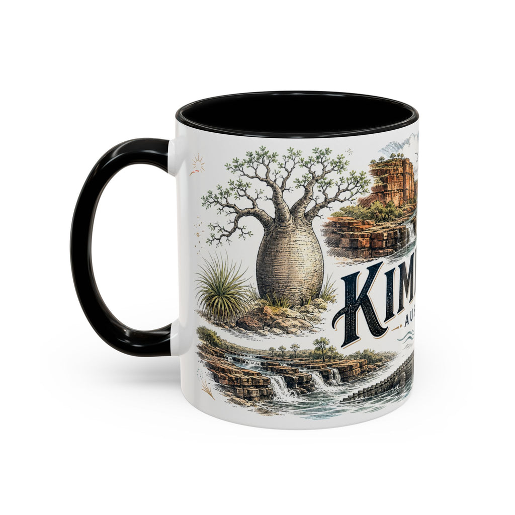 Kimberley Mug, Australia Travel Souvenir, Bucket List Gift, Accent Ceramic Coffee Mug 11oz 15oz