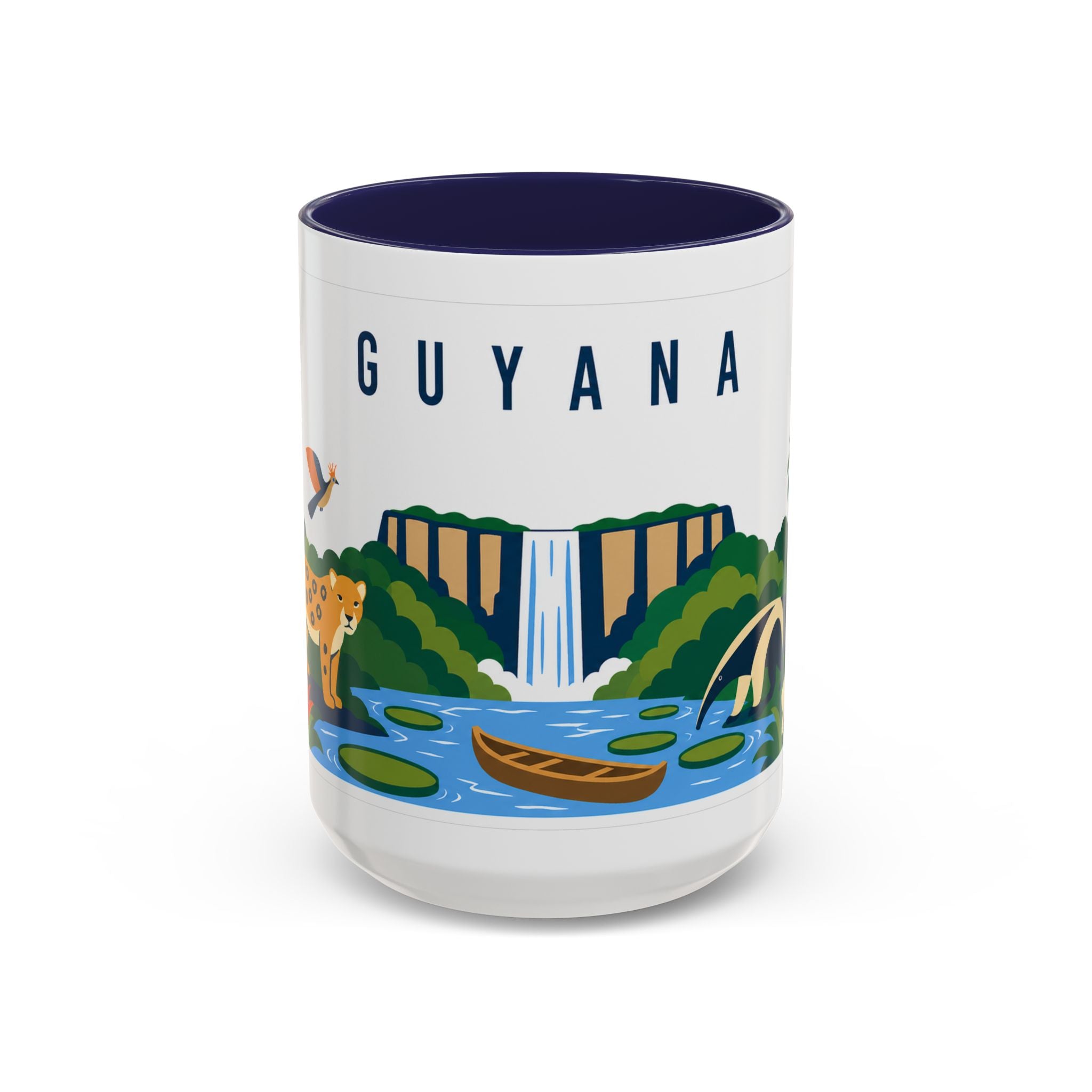 Guyana Coffee Mug | Travel Souvenir Accent Mug | Country Gift Ceramic Cup 11oz 15oz