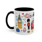 London Travel Mug | European City Souvenir Accent Coffee Mug | 11oz 15oz Ceramic Cup