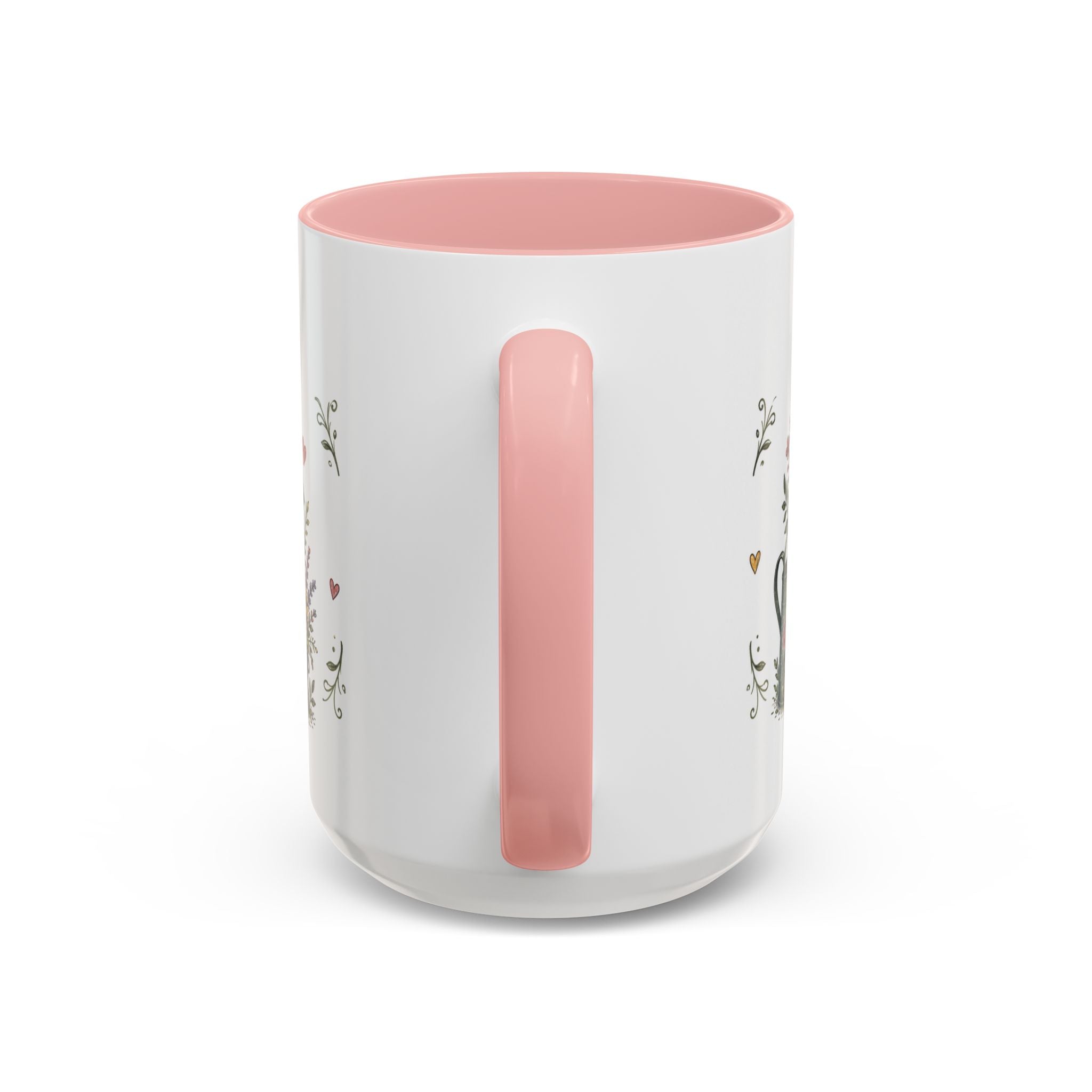 Grandma's Garden Of Love Coffee Mug | Gift From Grandkids | Accent Color Ceramic 11oz 15oz