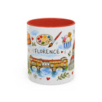 Florence Travel Mug | European City Souvenir Accent Coffee Mug | 11oz 15oz Ceramic Cup