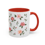 Alabama Camellia Mug, State Flower Floral Coffee Cup, 11oz Botanical Gift