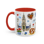 Munich Travel Mug | European City Souvenir Accent Coffee Mug | 11oz 15oz Ceramic Cup