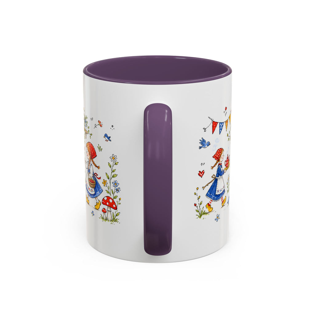 Storybook Cottage Breakfast Mug | Hand Painted Fairy Tale Accent Coffee Mug