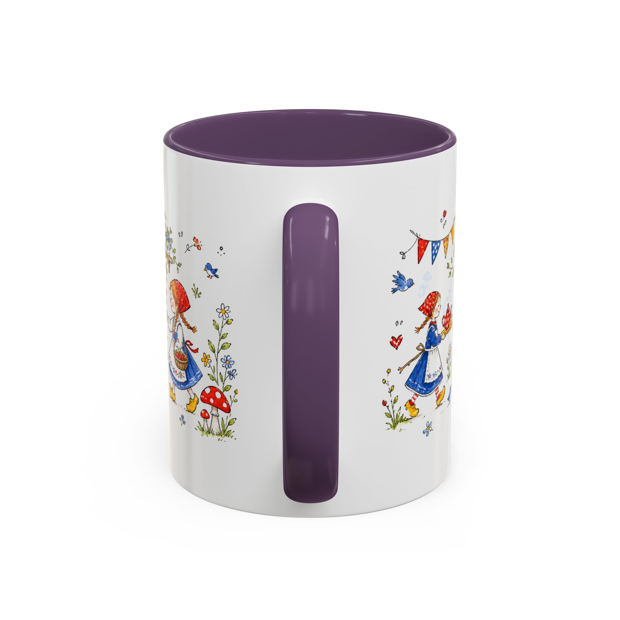Storybook Cottage Breakfast Mug | Hand Painted Fairy Tale Accent Coffee Mug