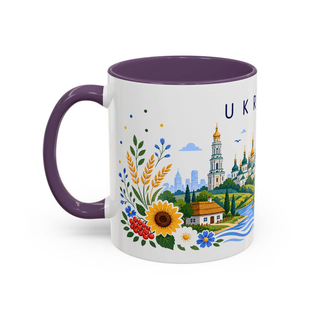Ukraine Coffee Mug | Travel Souvenir Accent Mug | Place Gift Ceramic Cup 11oz 15oz