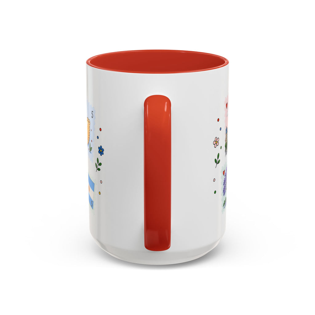 Buenos Aires Coffee Mug | Postage Stamp Collage Mug | Travel Souvenir Accent Cup 11oz 15oz