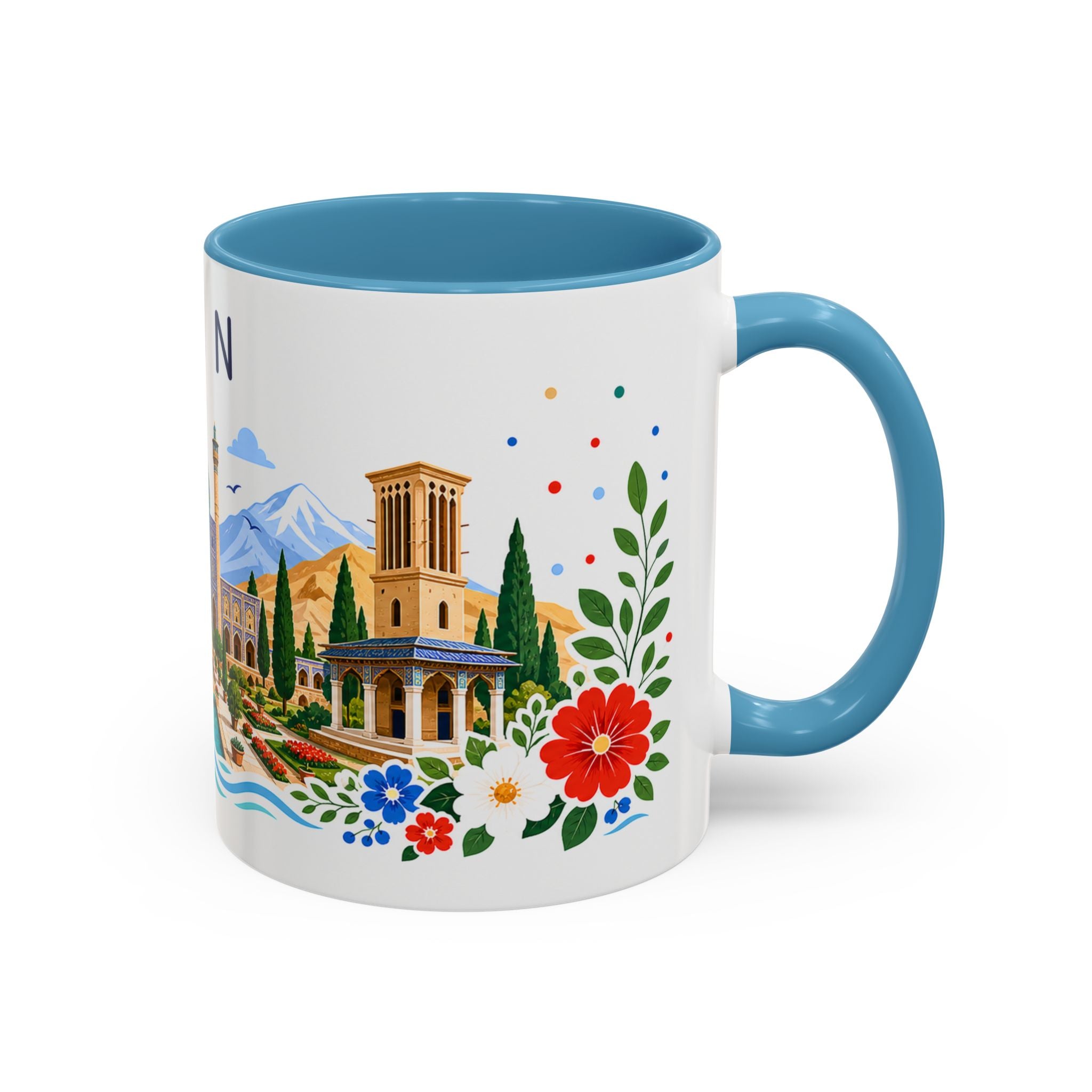 Iran Coffee Mug | Travel Souvenir Accent Mug | Place Gift Ceramic Cup 11oz 15oz