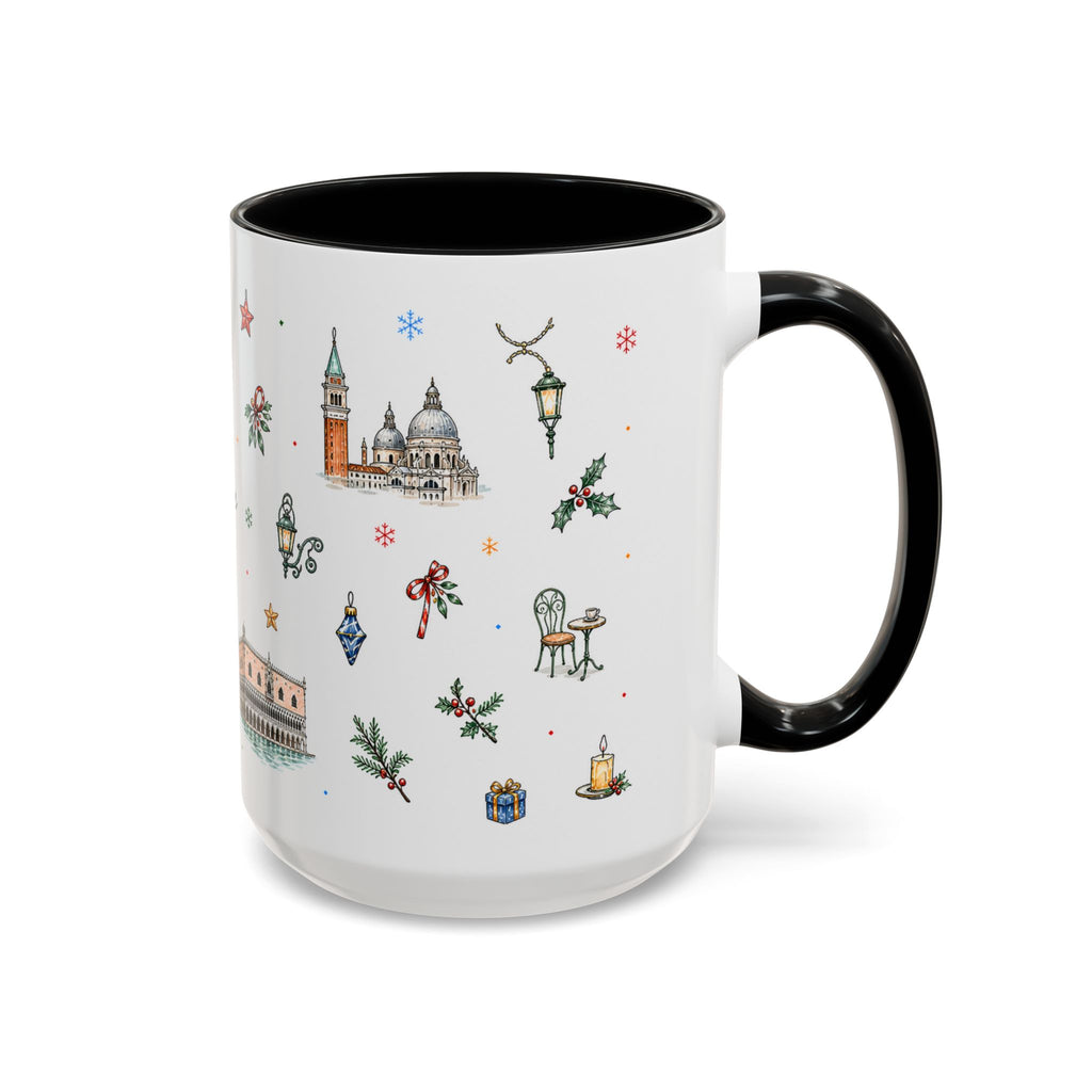 Venice Christmas Mug | Watercolor City Souvenir, Travel Memory Cup