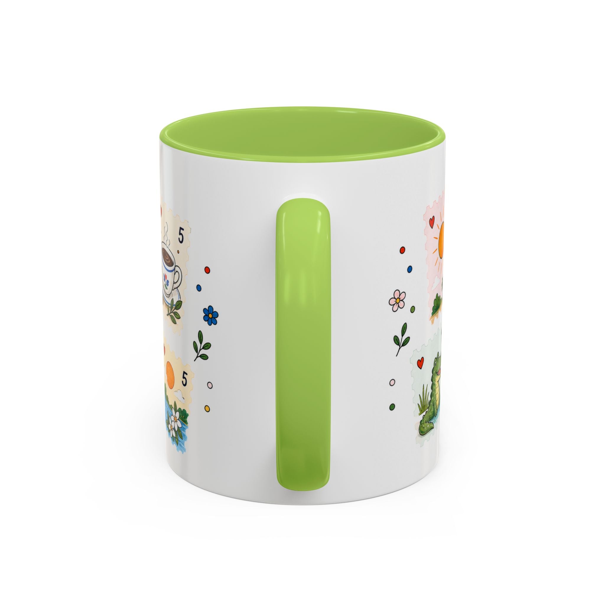 Orlando Coffee Mug | Postage Stamp Collage Mug | Travel Souvenir Accent Cup 11oz 15oz