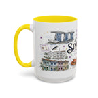 Singapore Coffee Mug | Asia Souvenir Travel Gift | Accent Color Ceramic 11oz 15oz