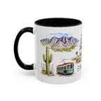 Tucson Illustrated Travel Mug | City Souvenir Accent Coffee Mug | 11oz 15oz Ceramic Cup