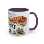 Gobi Desert Mug, Mongolia Travel Souvenir, Bucket List Gift, Accent Ceramic Coffee Mug 11oz 15oz