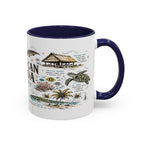 American Samoa National Park Coffee Mug | Pacific Island Rainforest Reef Gift | Accent Color Ceramic 11oz 15oz