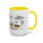 Denali National Park Coffee Mug | Alaska National Park Hiking Gift | Accent Color Ceramic 11oz 15oz