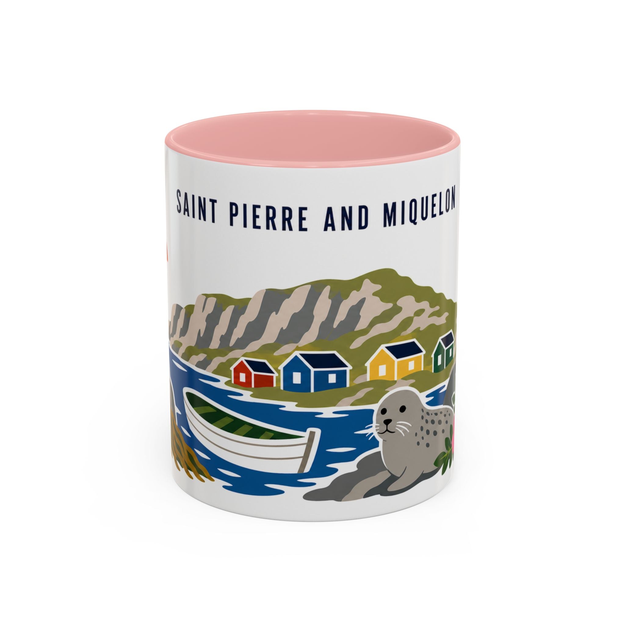 Saint Pierre and Miquelon Coffee Mug | Travel Souvenir Accent Mug | Country Gift Ceramic Cup 11oz 15oz