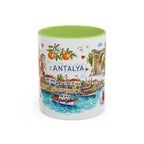Antalya Travel Mug | European City Souvenir Accent Coffee Mug | 11oz 15oz Ceramic Cup