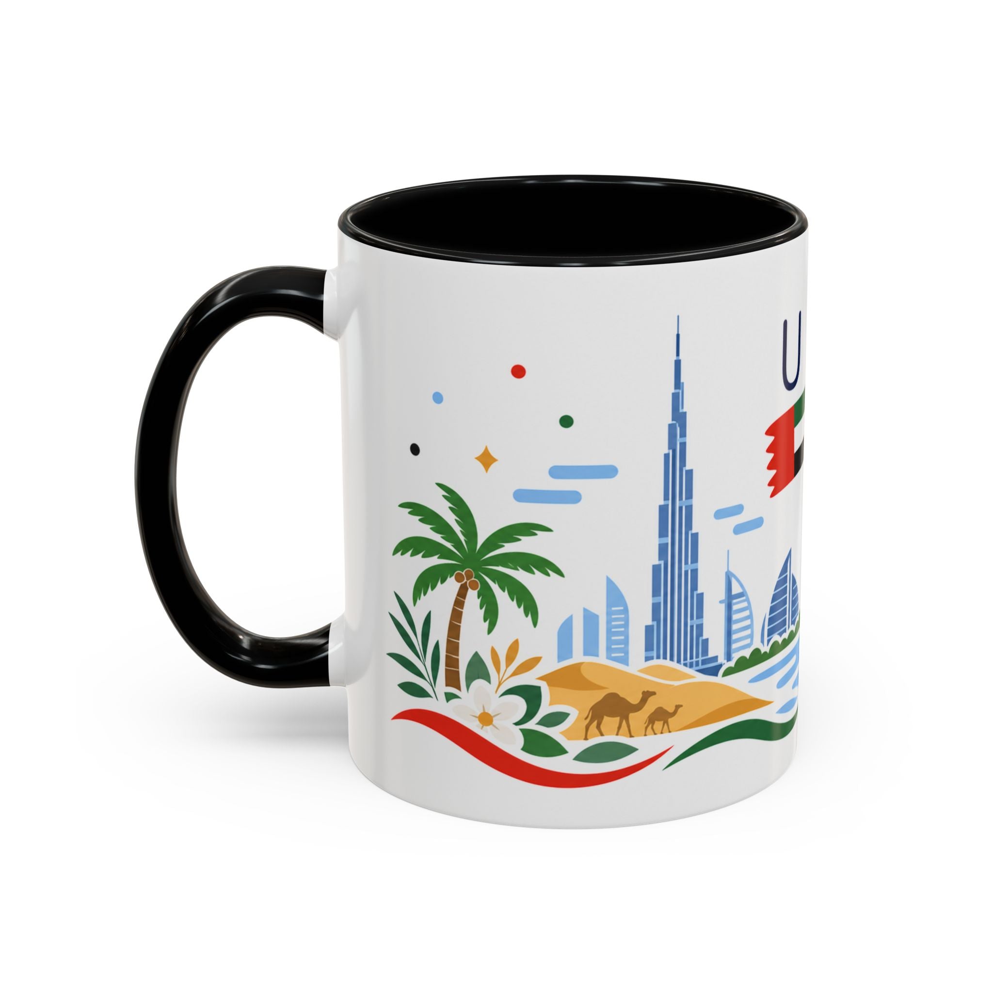 United Arab Emirates Coffee Mug | Travel Souvenir Accent Mug | Country Gift Ceramic Cup 11oz 15oz