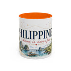 Philippines Home Country Mug | Moving Away Gift | Long Distance Friendship | 11 oz 15 oz Accent Mug
