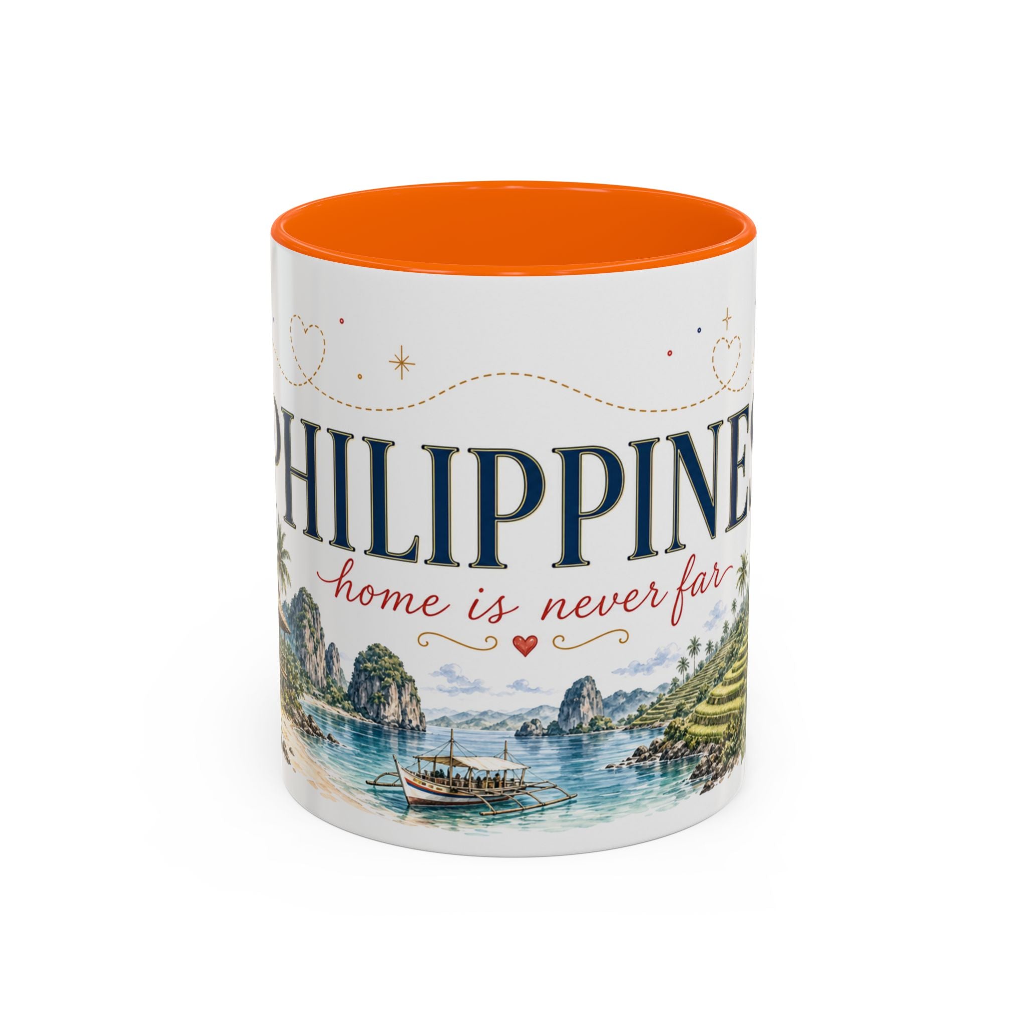 Philippines Home Country Mug | Moving Away Gift | Long Distance Friendship | 11 oz 15 oz Accent Mug