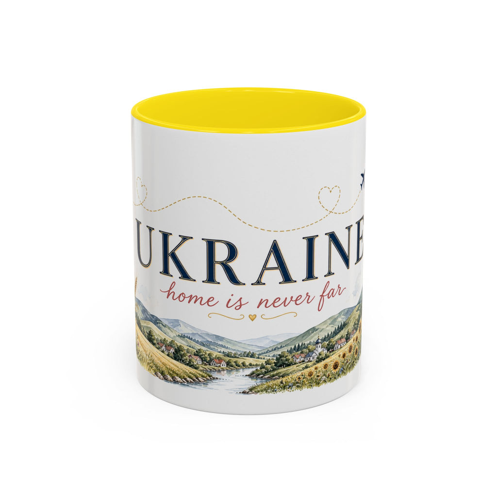 Ukraine Home Country Mug | Moving Away Gift | Long Distance Friendship | 11 oz 15 oz Accent Mug