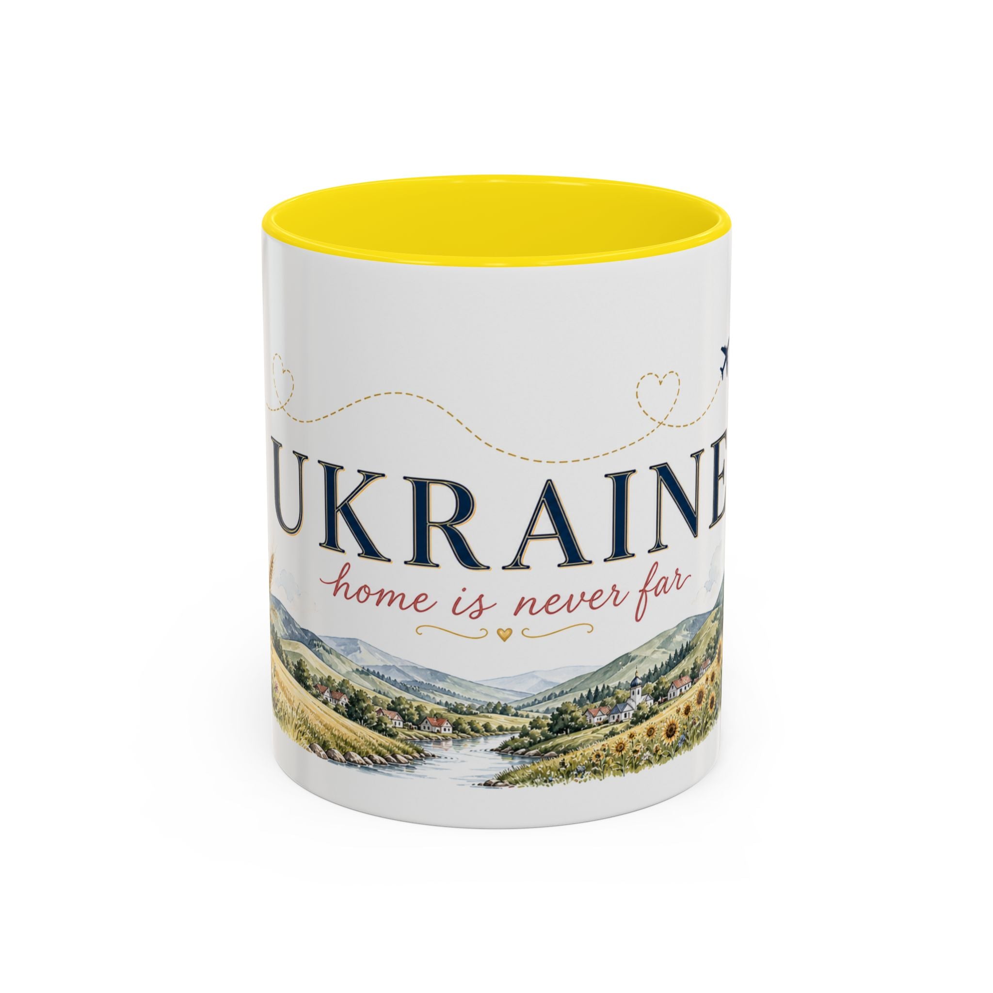Ukraine Home Country Mug | Moving Away Gift | Long Distance Friendship | 11 oz 15 oz Accent Mug