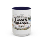 Lassen Volcanic National Park Coffee Mug | California Volcano Geothermal Hiking Gift | Accent Color Ceramic 11oz 15oz