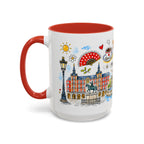 Madrid Travel Mug | European City Souvenir Accent Coffee Mug | 11oz 15oz Ceramic Cup