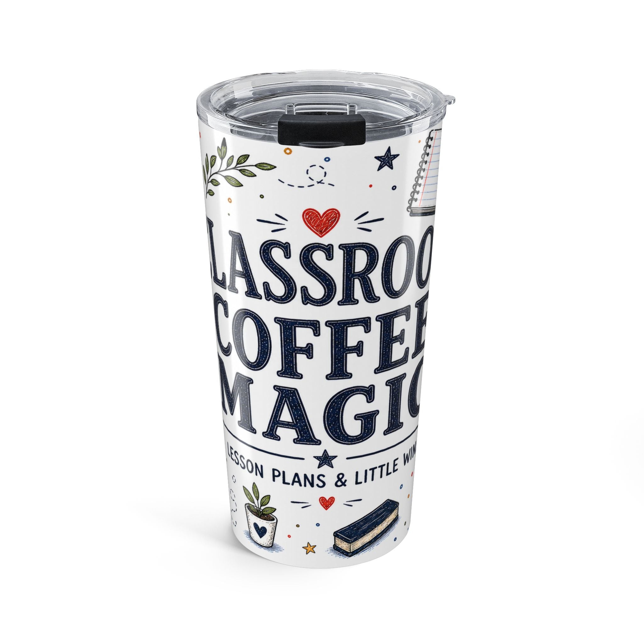 Classroom Coffee Magic 20oz Tumbler | Teacher Coffee Tumbler | Insulated Stainless Steel Travel Cup