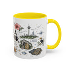 Kuala Lumpur Coffee Mug | Malaysia Souvenir Travel Gift | Accent Color Ceramic 11oz 15oz