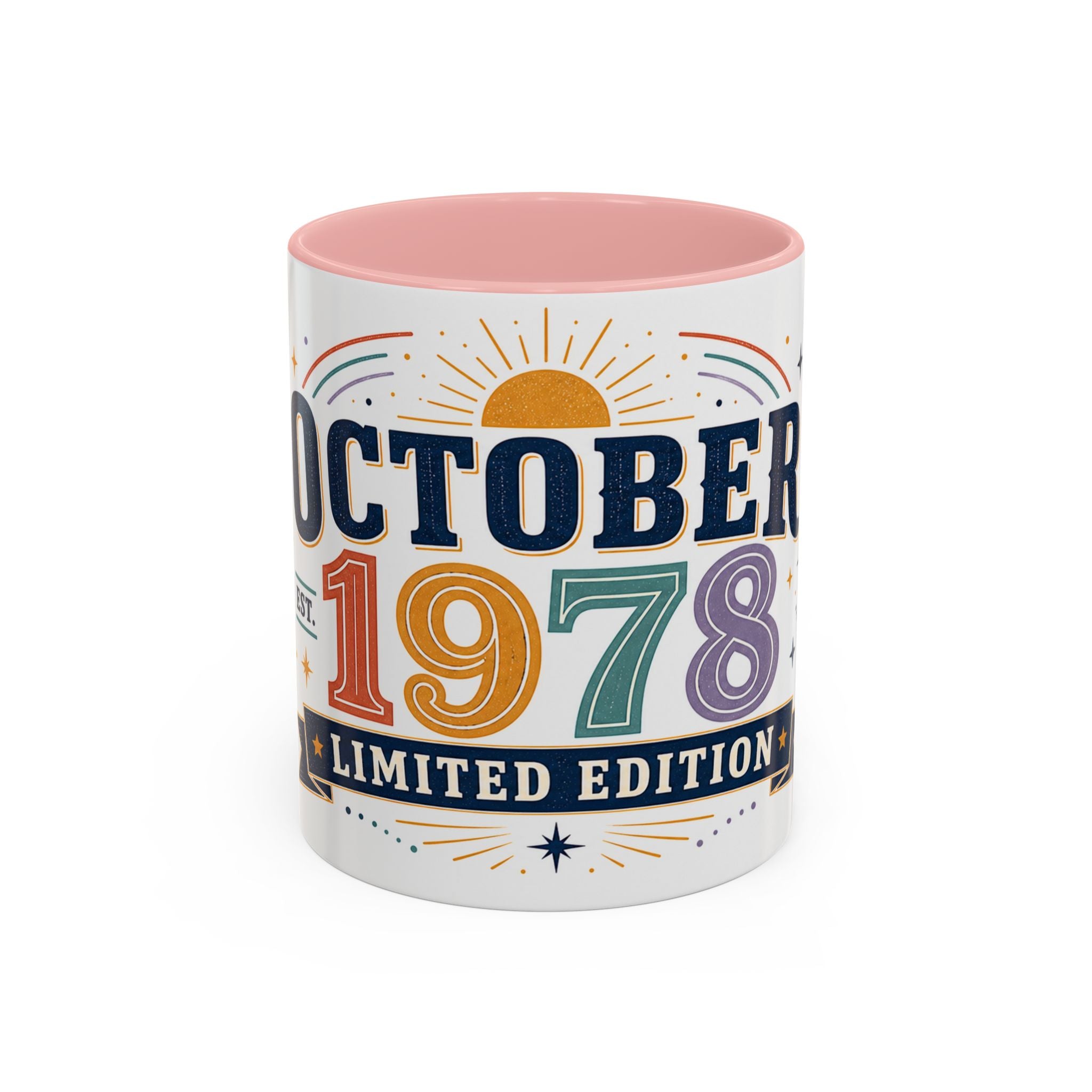Custom Birthday Mug | Celestial Retro Design, Limited Edition (11oz or 15oz)