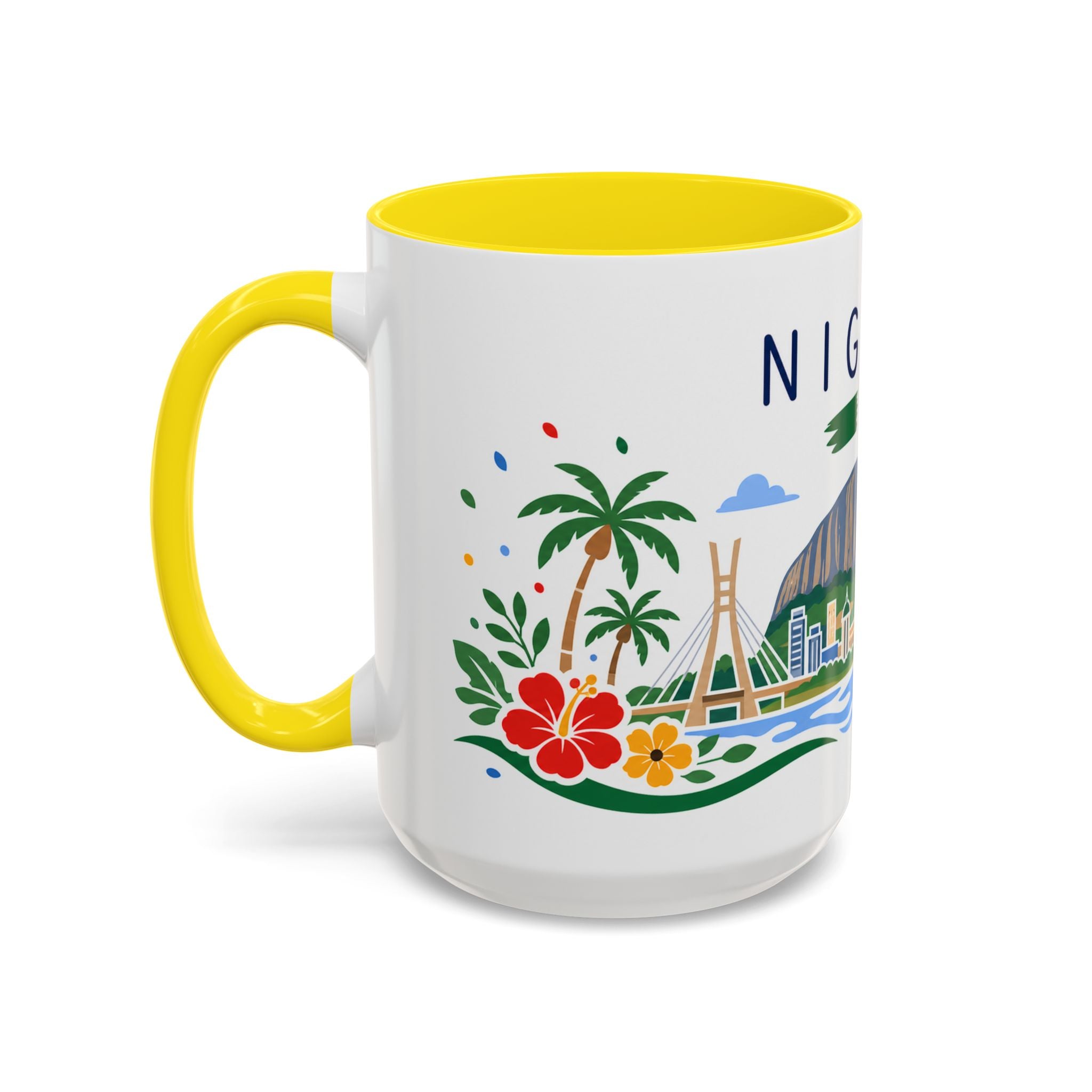 Nigeria Coffee Mug | Travel Souvenir Accent Mug | Country Gift Ceramic Cup 11oz 15oz