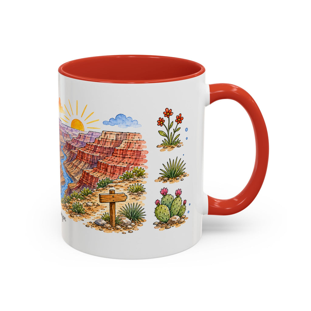 Grand Canyon National Park Mug | US Travel Souvenir Accent Coffee Mug | 11oz 15oz Ceramic Cup