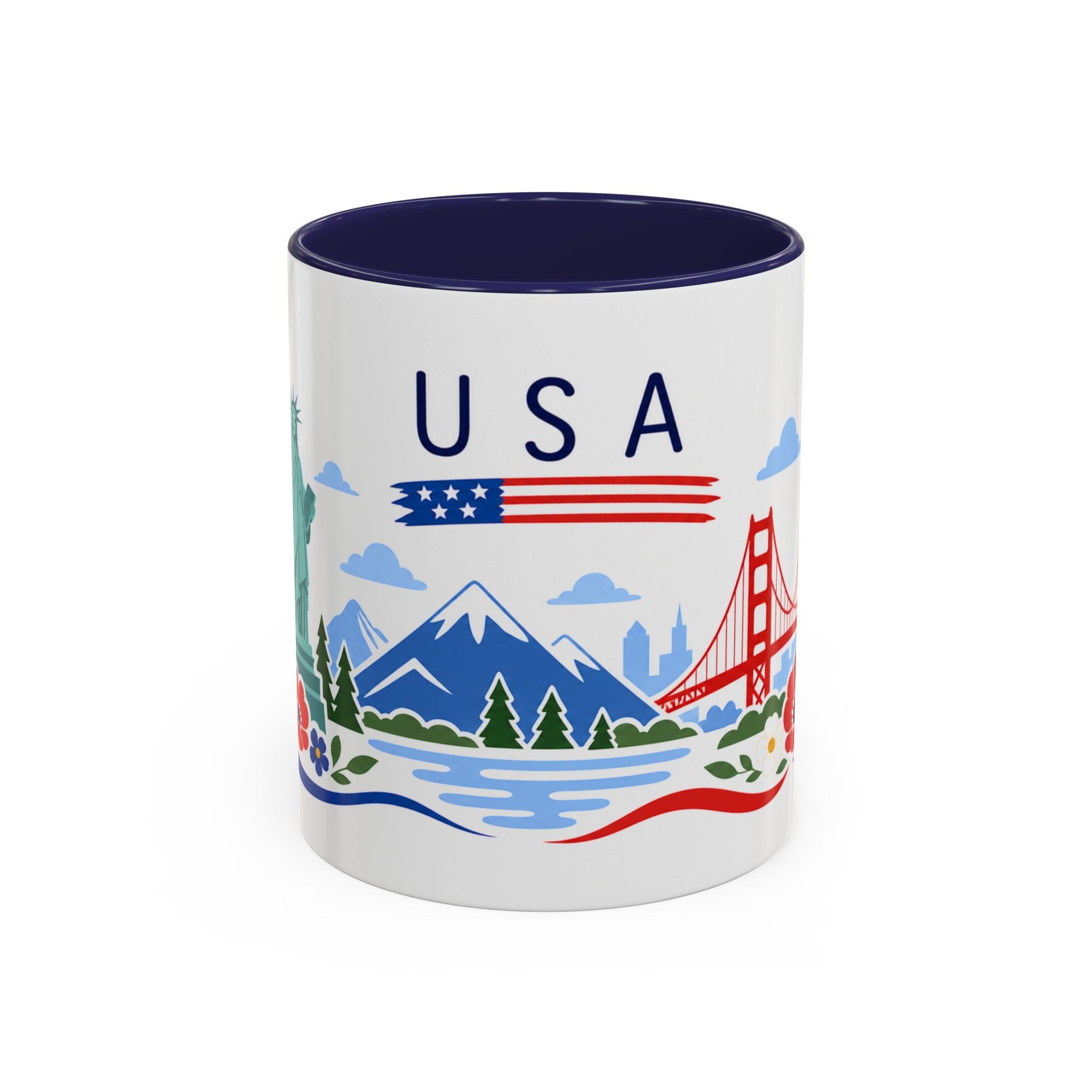 United States Coffee Mug | Travel Souvenir Accent Mug | Country Gift Ceramic Cup 11oz 15oz