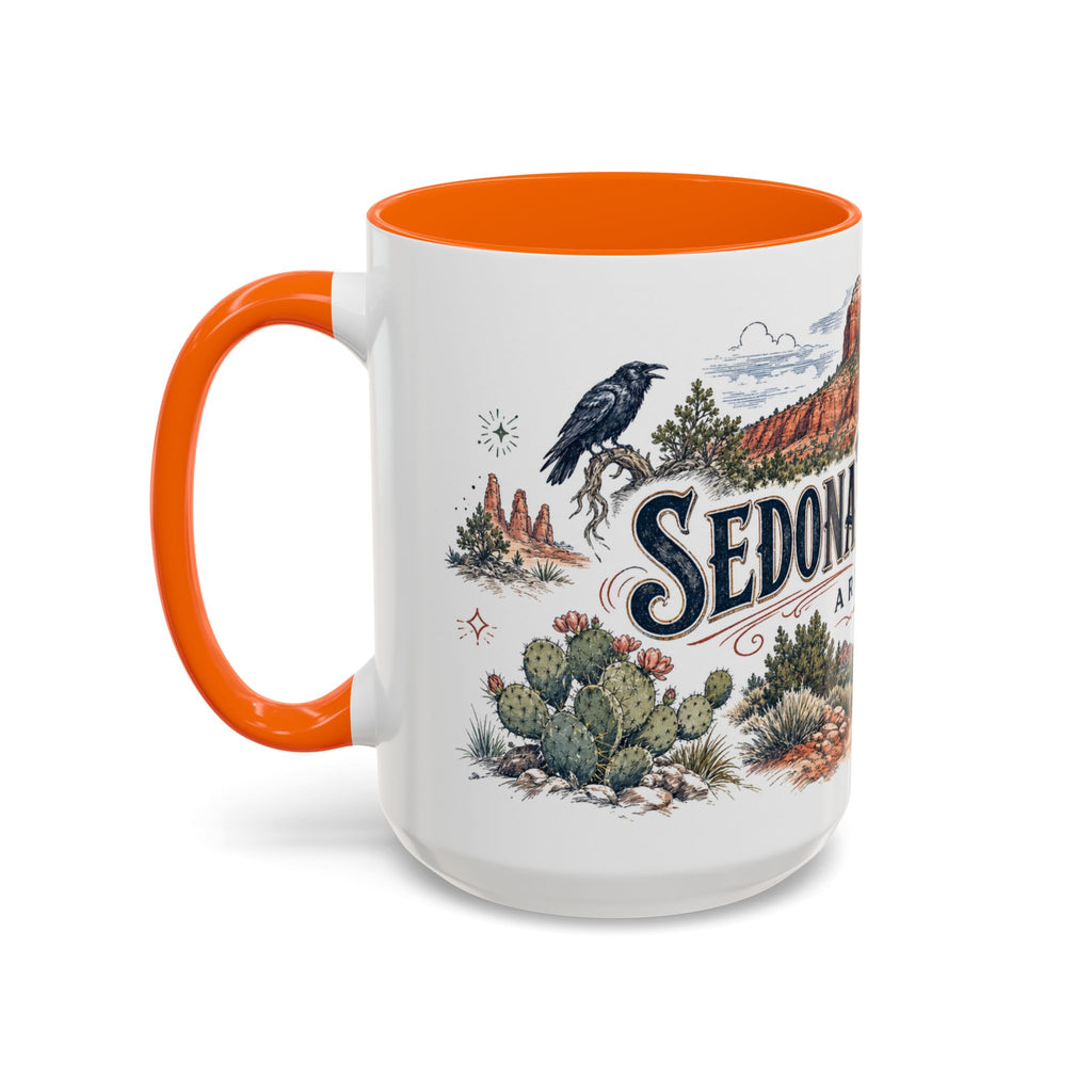 Sedona Red Rocks Mug, Arizona Travel Souvenir, Bucket List Gift, Accent Ceramic Coffee Mug 11oz 15oz