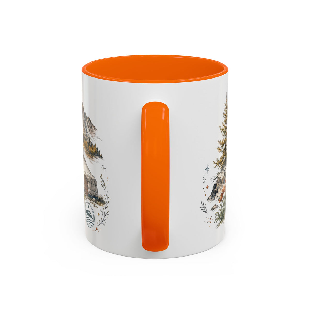 Altai Mountains Mug, Mongolia Travel Souvenir, Bucket List Gift, Accent Ceramic Coffee Mug 11oz 15oz
