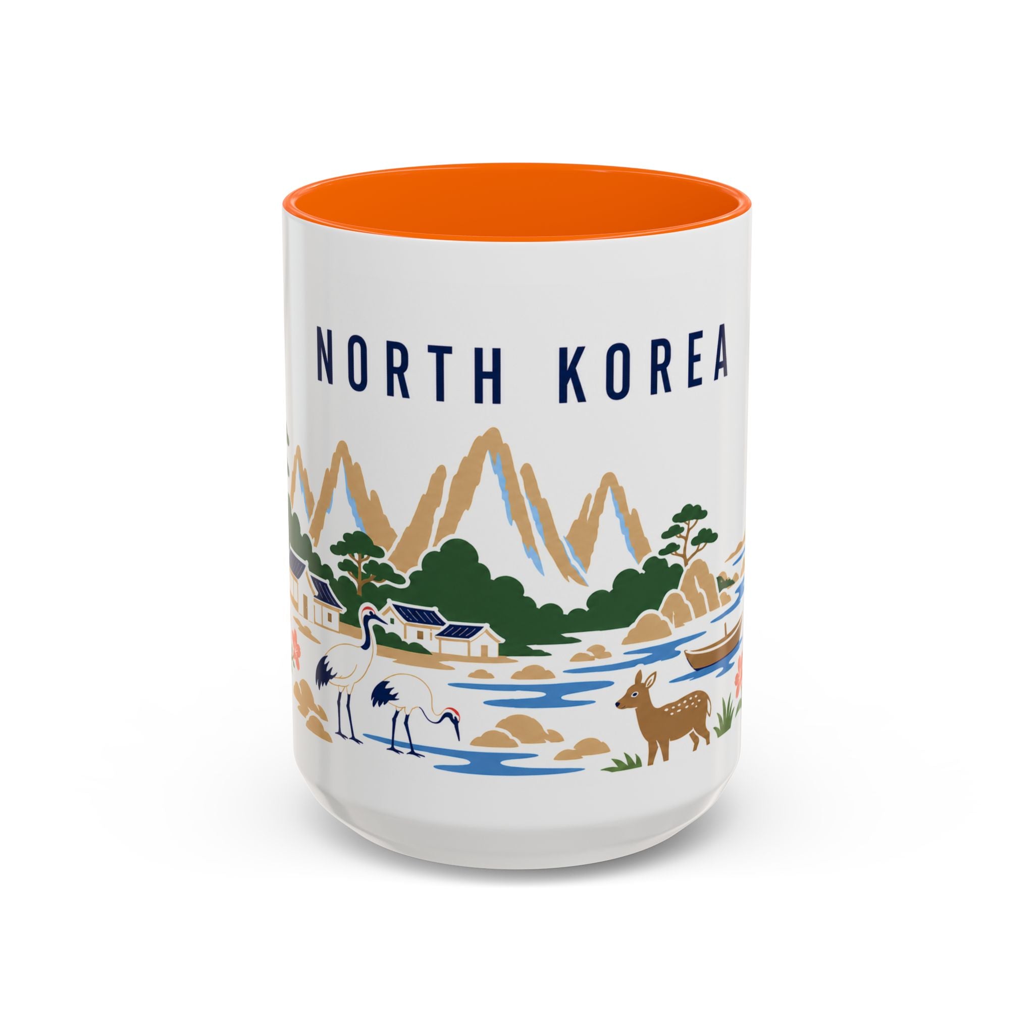 North Korea Coffee Mug | Travel Souvenir Accent Mug | Country Gift Ceramic Cup 11oz 15oz