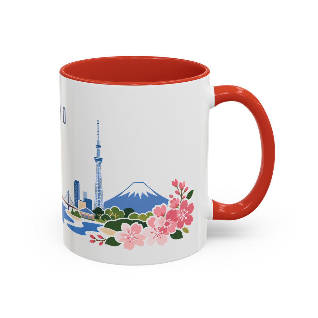 Tokyo Coffee Mug | Japan Travel Souvenir | Porcelain Decal City Gift | 11oz 15oz Accent Mug