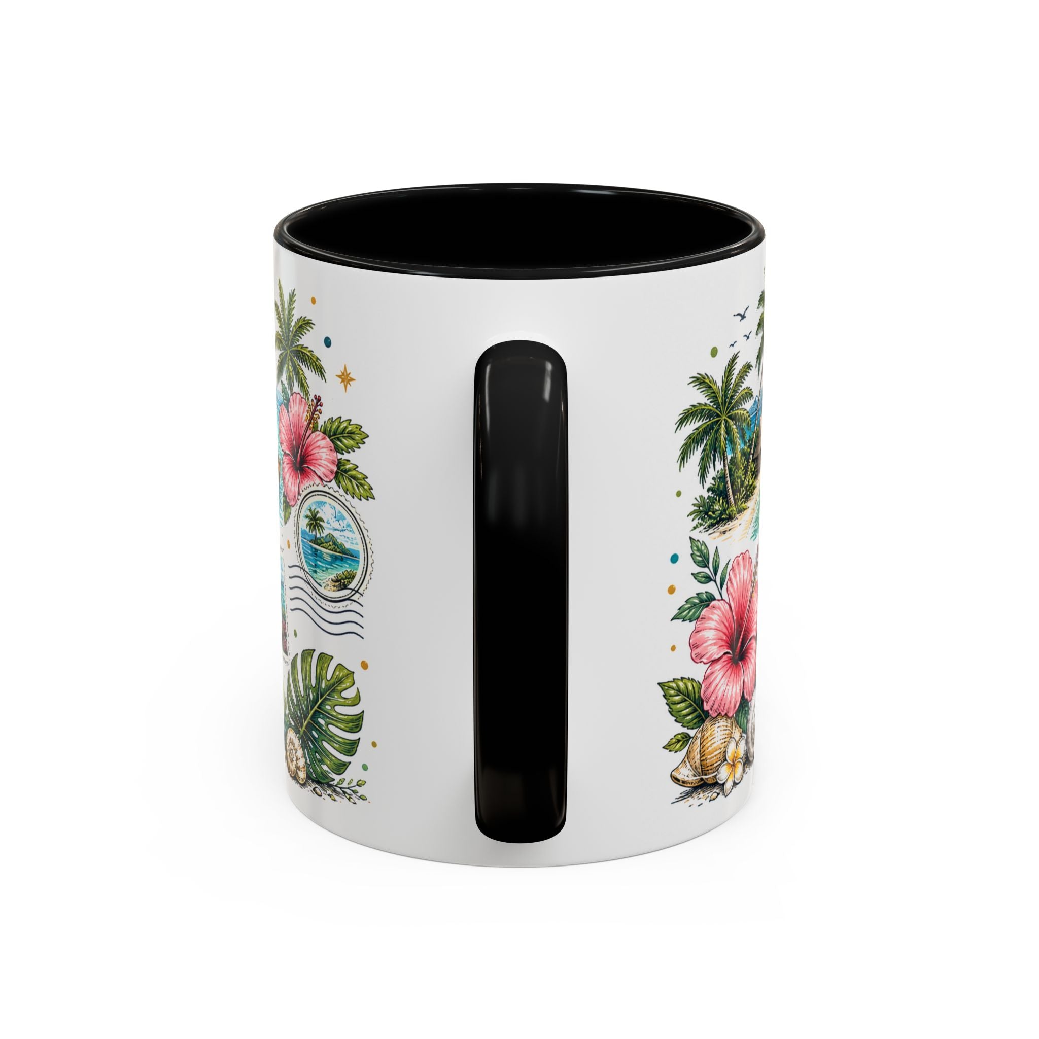 Fiji Coffee Mug | Travel Destination Souvenir Gift | Accent Color Ceramic 11oz 15oz