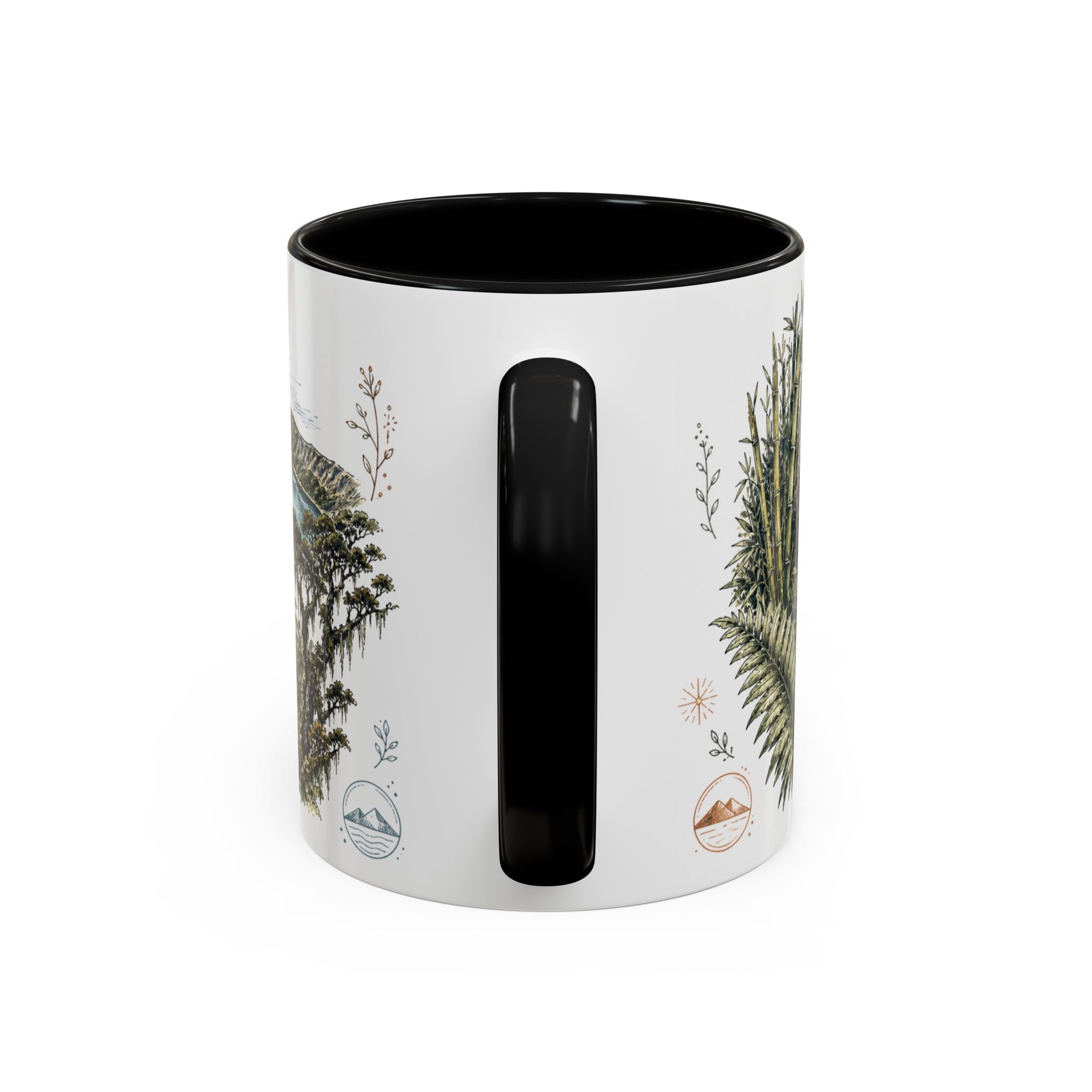 Virunga Mountains Mug, East Africa Travel Souvenir, Bucket List Gift, Accent Ceramic Coffee Mug 11oz 15oz