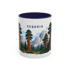 Sequoia National Park Coffee Mug | Solid Color Block Park Souvenir | 11oz 15oz Accent Mug