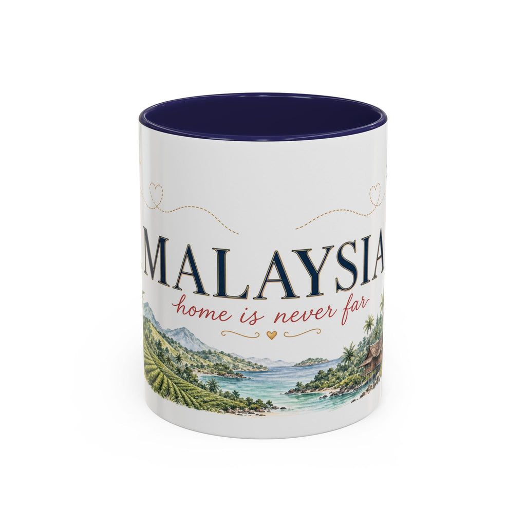 Malaysia Home Country Mug | Moving Away Gift | Long Distance Friendship | 11 oz 15 oz Accent Mug