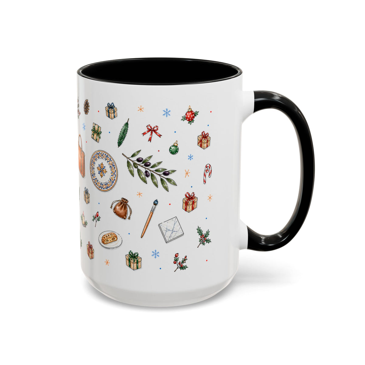 Florence Christmas Mug | Watercolor City Souvenir | Ceramic Coffee Cup (11oz 15oz)
