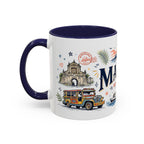 Manila Coffee Mug | Philippines Souvenir Travel Gift | Accent Color Ceramic 11oz 15oz