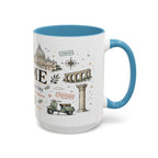 Rome Coffee Mug | Italy Souvenir Travel Gift | Accent Color Ceramic 11oz 15oz