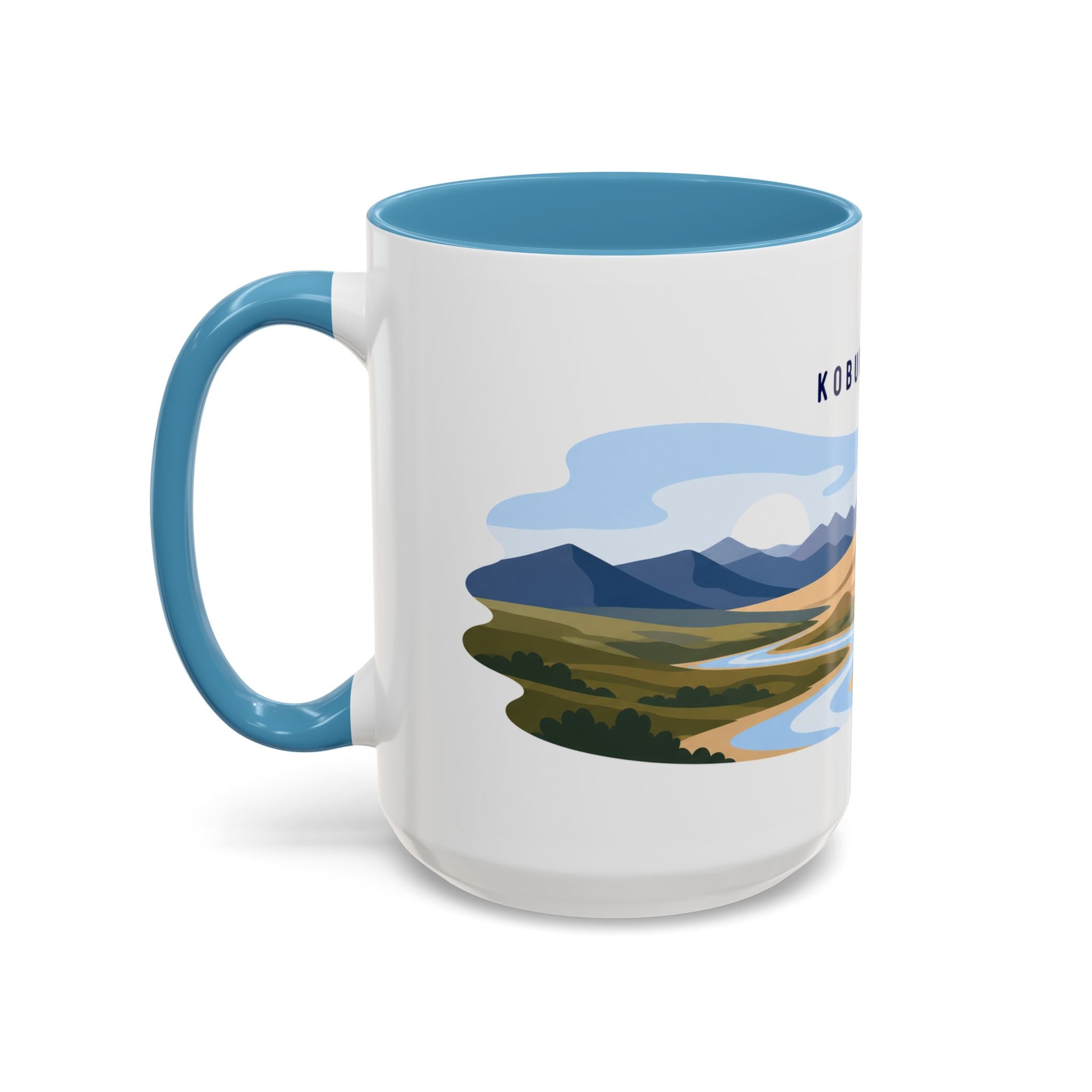Kobuk Valley National Park Coffee Mug | Solid Color Block Park Souvenir | 11oz 15oz Accent Mug
