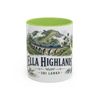 Ella Highlands Mug, Sri Lanka Travel Souvenir, Bucket List Gift, Accent Ceramic Coffee Mug 11oz 15oz