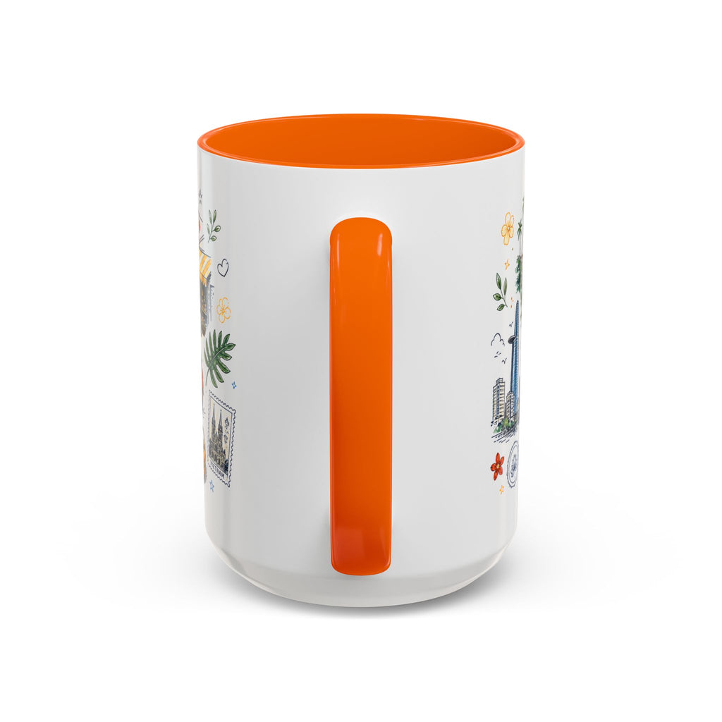 Ho Chi Minh City Coffee Mug | Vietnam Souvenir Travel Gift | Accent Color Ceramic 11oz 15oz